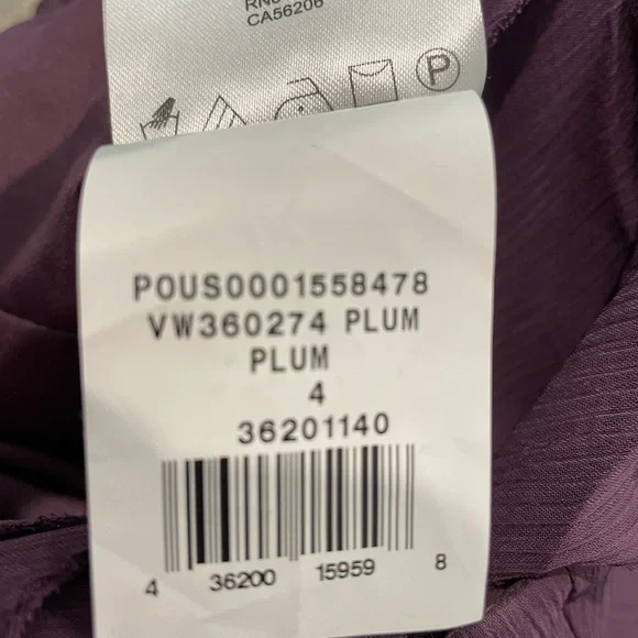 Vera Wang White Dress - Plum - Picture 4 of 5